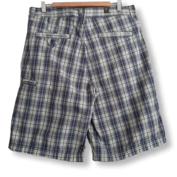 New - GOTCHA 100% Cotton Plaid Flat Front Shorts Men's Sz 34 - Picture 5 of 8